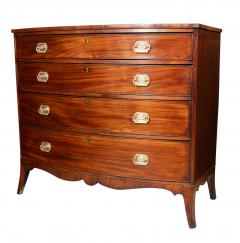 George III Mahogany Bowfront Chest Of Drawers - 4158319