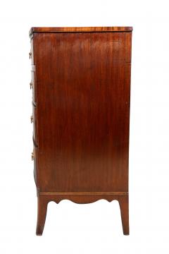 George III Mahogany Bowfront Chest Of Drawers - 4158380
