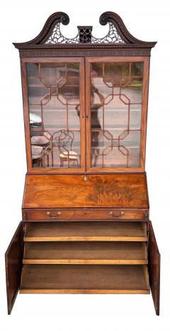 George III Mahogany Bureau Bookcase - 4645451