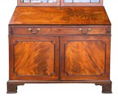 George III Mahogany Bureau Bookcase - 4645475