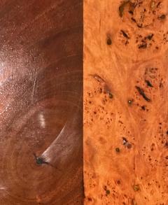 George III Mahogany Burr Yew Wood Bureau - 4312594