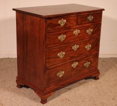 George III Mahogany Chest Of Drawers 18th Century - 3968627