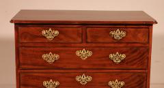 George III Mahogany Chest Of Drawers 18th Century - 3968628