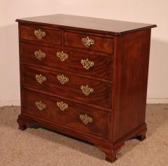 George III Mahogany Chest Of Drawers 18th Century - 3968634