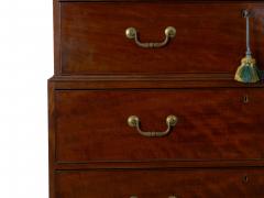 George III Mahogany Chest on Chest of Drawers England circa 1800 - 1179666