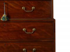 George III Mahogany Chest on Chest of Drawers England circa 1800 - 1179668