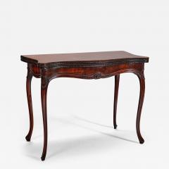 George III Mahogany Concertina Action Card Table - 3074762