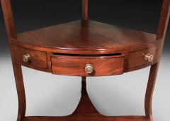 George III Mahogany Corner Washstand - 4478014