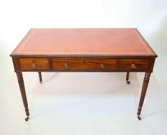 George III Mahogany Double sided Leather Top Library Writing Table circa 1795 - 4320869