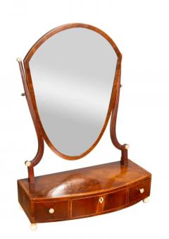 George III Mahogany Dressing Mirror - 4139546