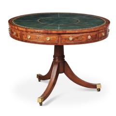 George III Mahogany Drum Table - 3741039