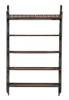 George III Mahogany Hanging Shelf - 4129717
