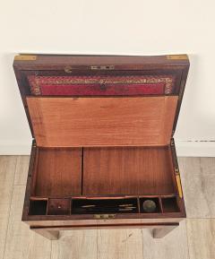 George III Mahogany Lap Desk on Later Stand England circa 1800 - 4232148