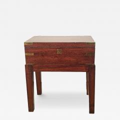 George III Mahogany Lap Desk on Later Stand England circa 1800 - 4235891