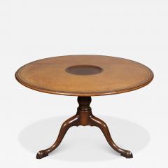 George III Mahogany Leather Top Games Table - 4219046