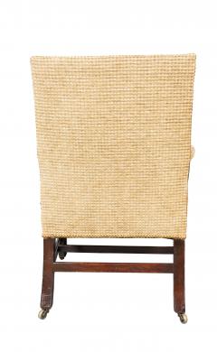 George III Mahogany Library Armchair - 4246629