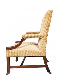 George III Mahogany Library Armchair - 4246679