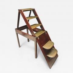George III Mahogany Metamorphic Library Steps Table - 4310056