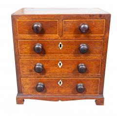 George III Mahogany Miniature Chest - 4359208