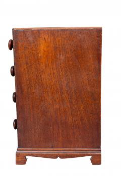 George III Mahogany Miniature Chest - 4359226