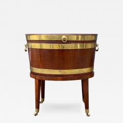 George III Mahogany Oval Cellarette - 4133154