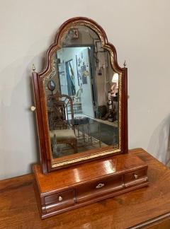 George III Mahogany Parcel Gilt Dressing Mirror - 2550356