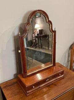 George III Mahogany Parcel Gilt Dressing Mirror - 2550365