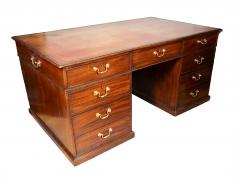 George III Mahogany Partners Desk - 4563823