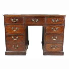 George III Mahogany Pedestal Desk - 3786287