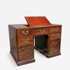George III Mahogany Pedestal Desk - 3800181
