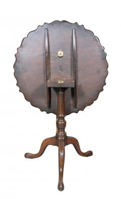 George III Mahogany Piecrust Tilt Top Table - 4359177