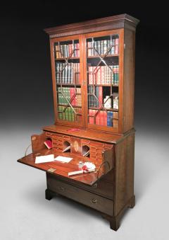 George III Mahogany Secretaire Bookcase - 4309683