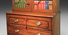 George III Mahogany Secretaire Bookcase - 4309685