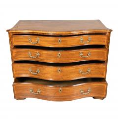 George III Mahogany Serpentine Chest Of Drawers - 4474258