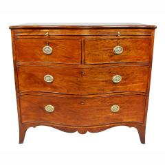 George III Mahogany Serpentine Chest of Drawers - 3786115