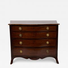 George III Mahogany Serpentine Chest of Drawers c 1780 - 3476984