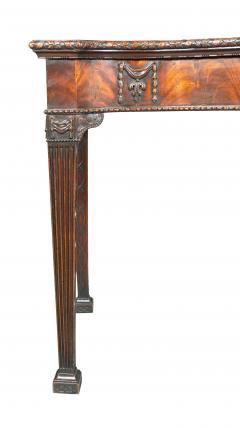 George III Mahogany Serpentine Serving Table - 4243360