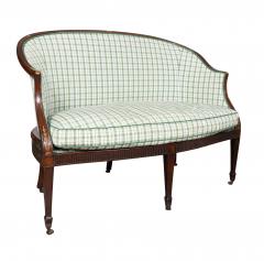 George III Mahogany Settee - 4322910
