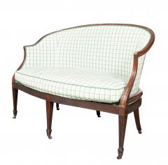 George III Mahogany Settee - 4322919