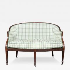 George III Mahogany Settee - 4325711