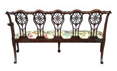 George III Mahogany Settee - 4645410