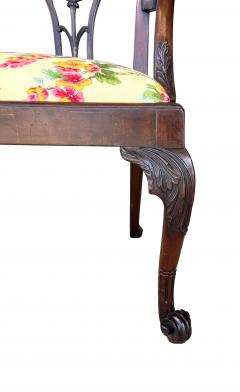George III Mahogany Settee - 4645414