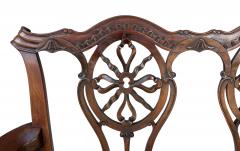 George III Mahogany Settee - 4645417
