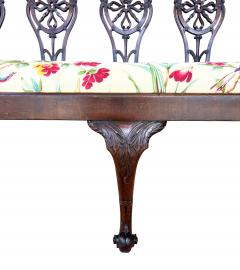 George III Mahogany Settee - 4645432