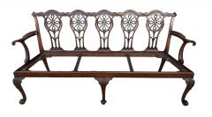 George III Mahogany Settee - 4645456
