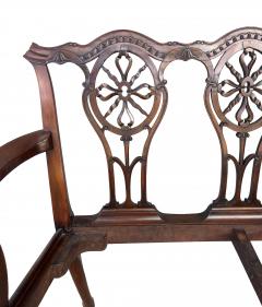 George III Mahogany Settee - 4645462