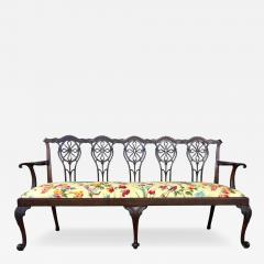 George III Mahogany Settee - 4648497