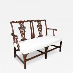 George III Mahogany Settee - 4745123