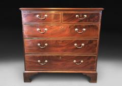 George III Mahogany Straight Front Chest of Drawers - 4478327