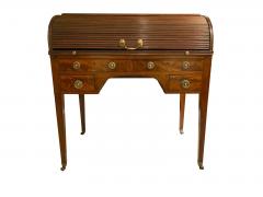 George III Mahogany Tambour Desk - 3787112